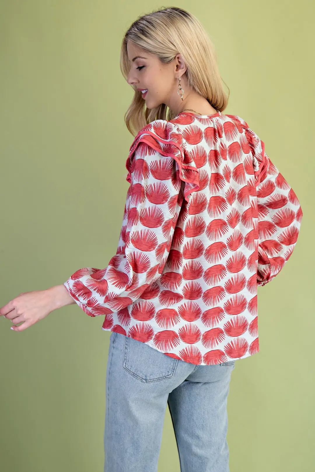 Magenta Rays Top