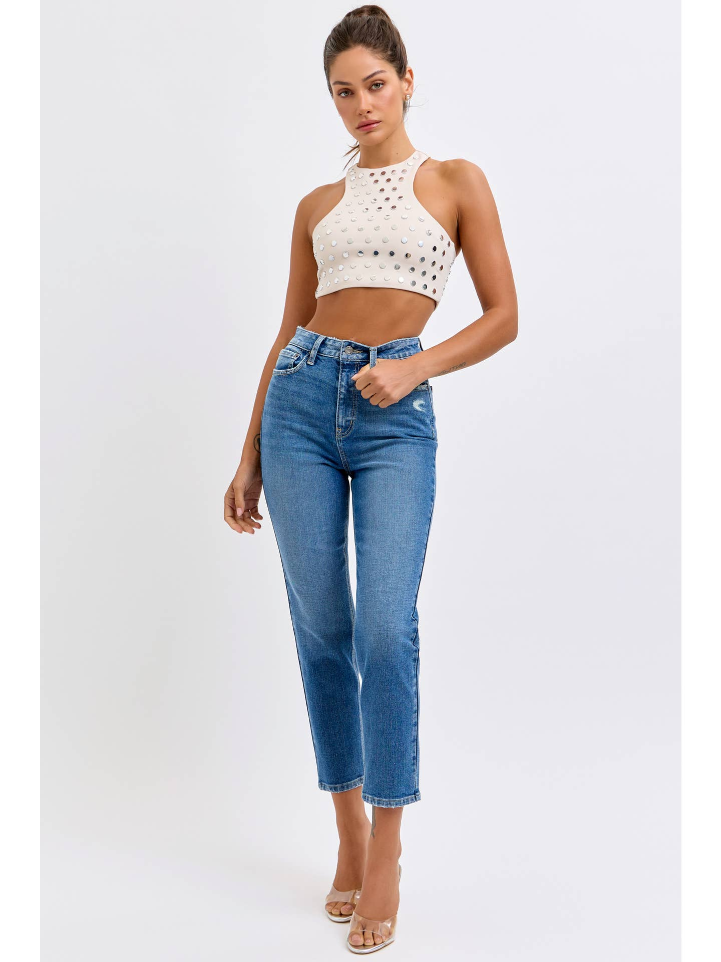 The Classic Mom Crop Jean