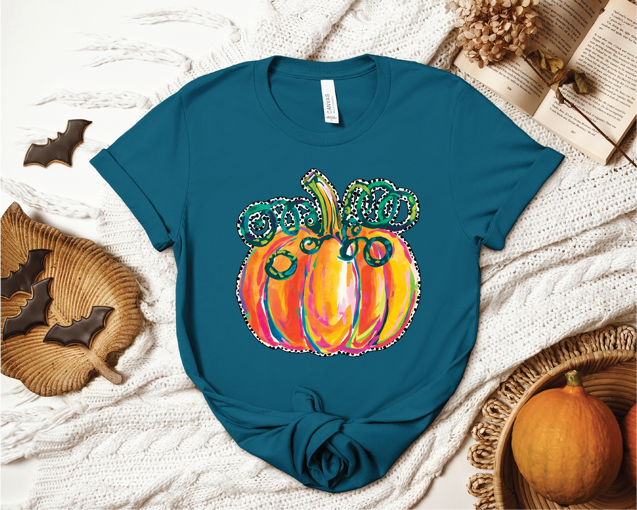 Watercolor Pumpkin Tee