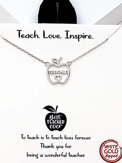 Teacher Sentiment Necklace