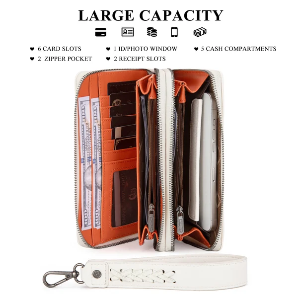Wrangler Dual Zipper Wallet