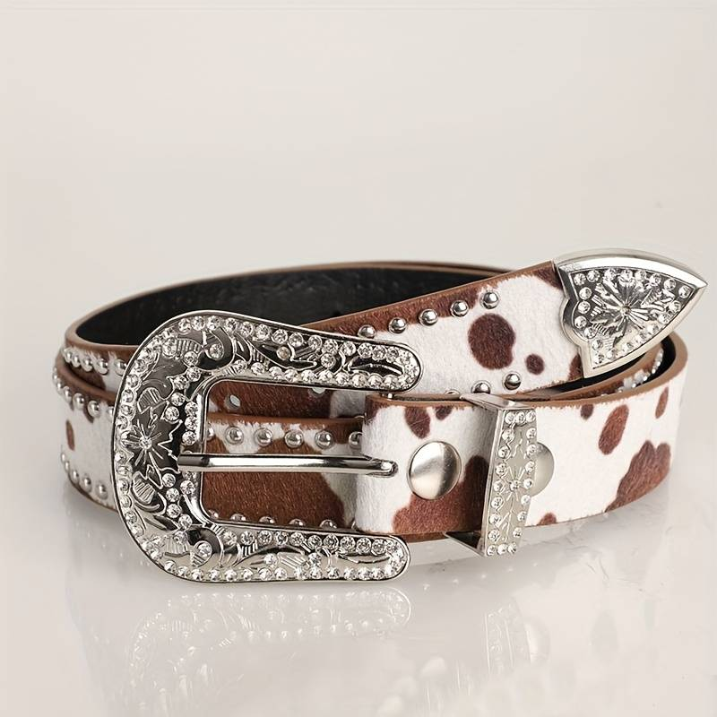Rhinestone Studded Belt