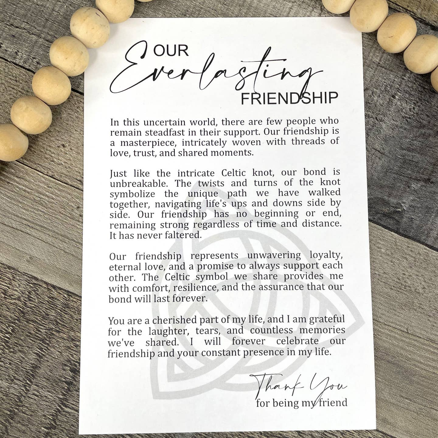 Celtic Knot Friendship Ornament