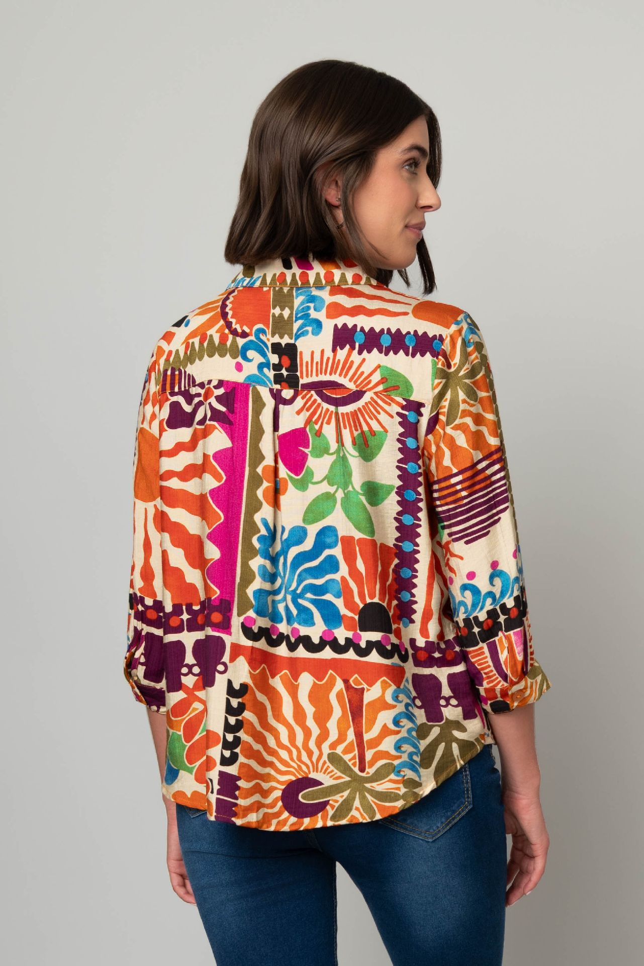 Abstract Distraction Blouse