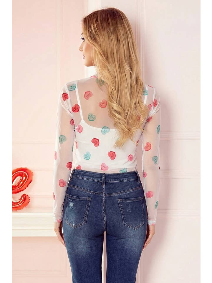 Valentine Mesh Top