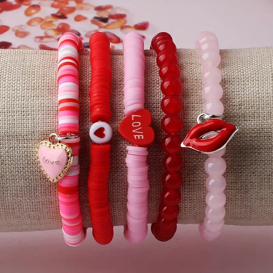 Valentine Stack Bracelets