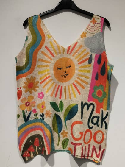 Yellow Sunshine Sleeveless Sweater
