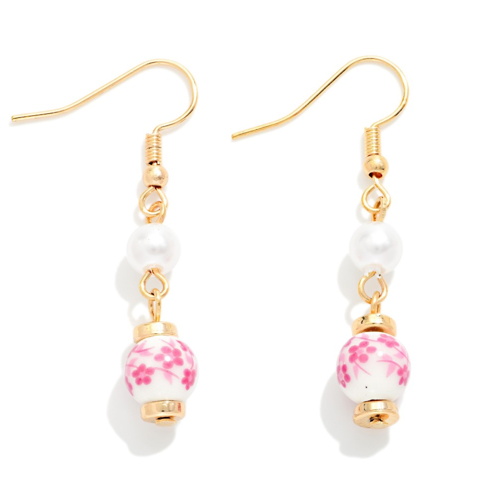 Chinosorie Bead & Pearl Earrings