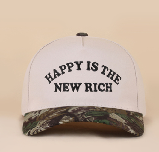 Happy Is The New Rich Hat