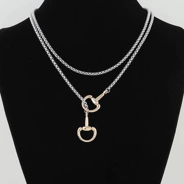 Toggle Loop Box Chain Necklace