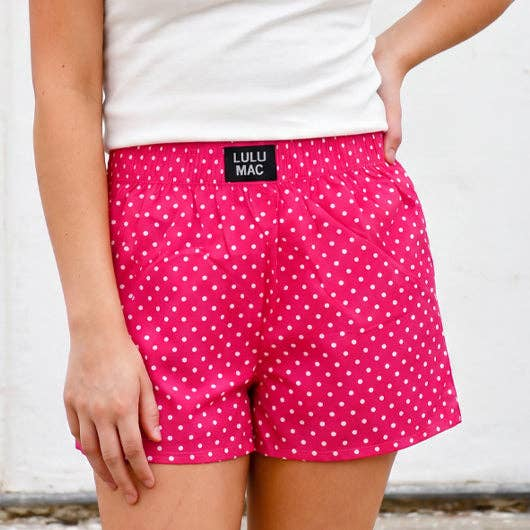 Lulu Hot Pink Polka Dot Shorts