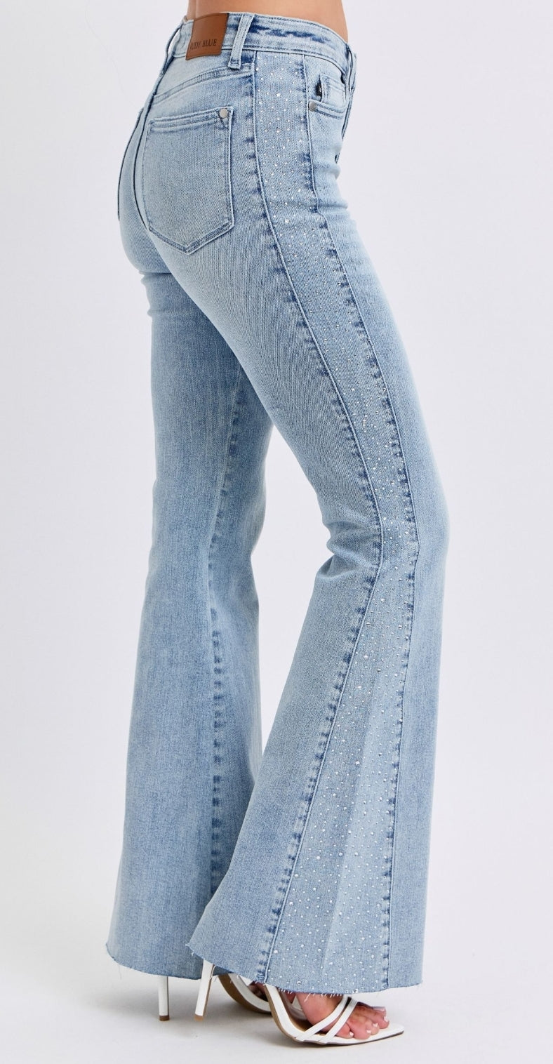 MR Rhinestone Side Detail Flare 88920