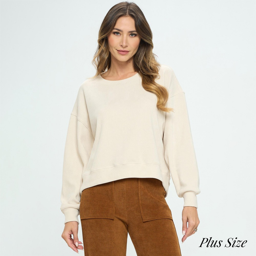 Ribbed Corduroy Top