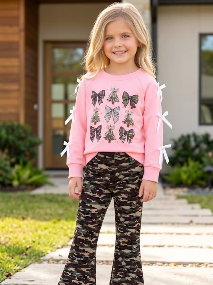 Camo Bow Christmas Outfit