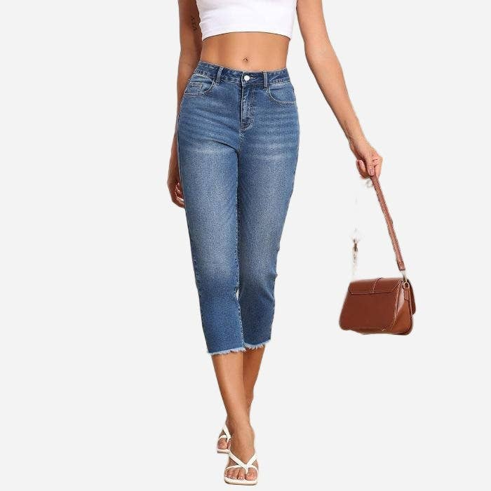 Frayed Summer Capri