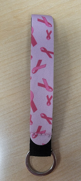 Breast Cancer Neoprene Keychain