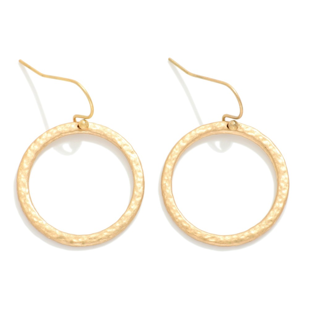 Hammered Hoop Earrings