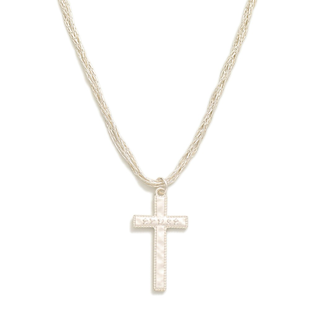 Intertwined Cross Necklace