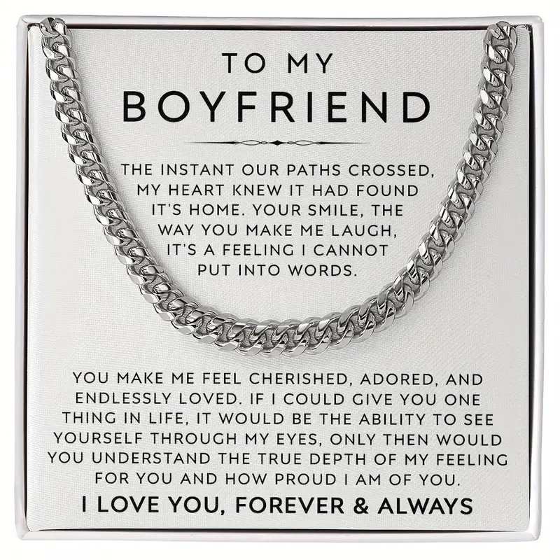 To My Boyfriend Necklace