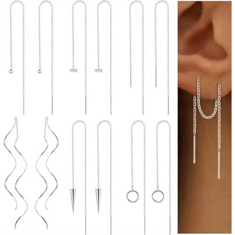 Thread Through Earrings