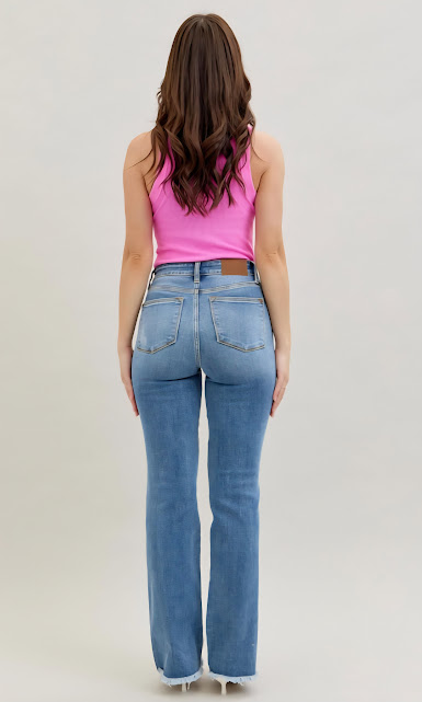 Destroy Fray Hem Bootcut 82542