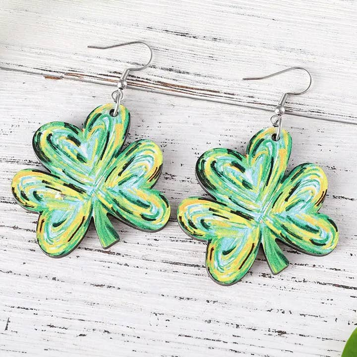 Shamrock Drop Earrings
