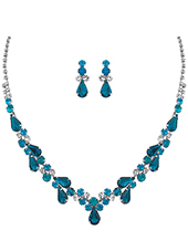 Cubic Zirconia Earring & Necklace Set - Lady Dorothy Boutique