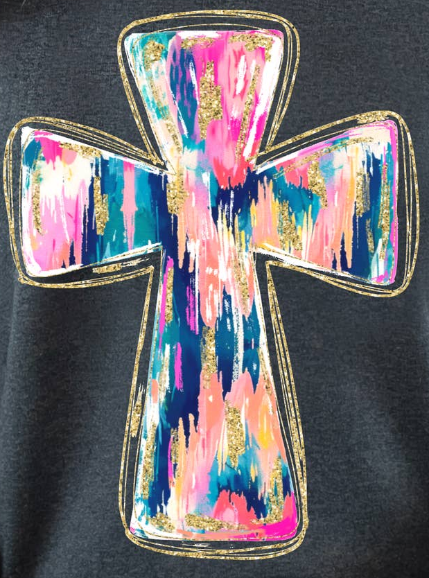 Brushstroke Cross Tee