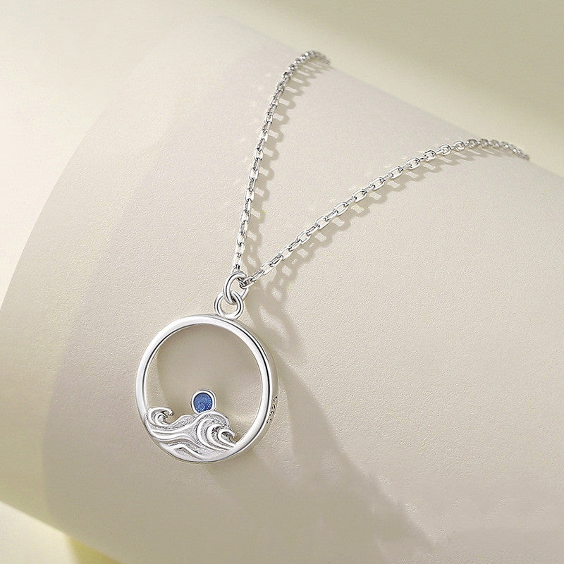 Sterling Silver Ocean Necklace
