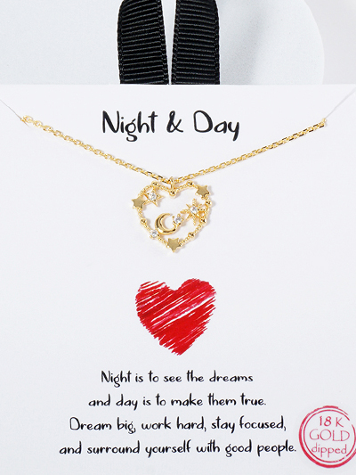Night & Day Sentiment Necklace