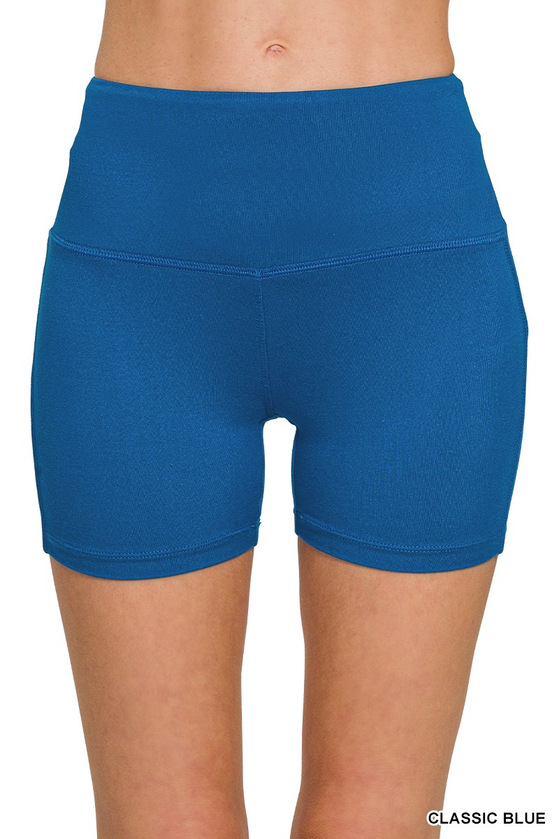 Wide Band Biker Shorts