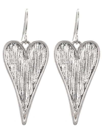 Metal Heart Earrings