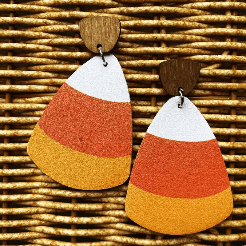 Fall Wooden Earrings - Lady Dorothy Boutique