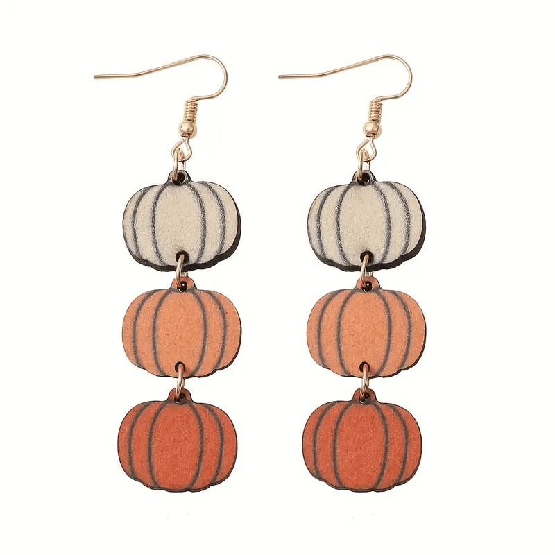 Fall Wooden Earrings - Lady Dorothy Boutique
