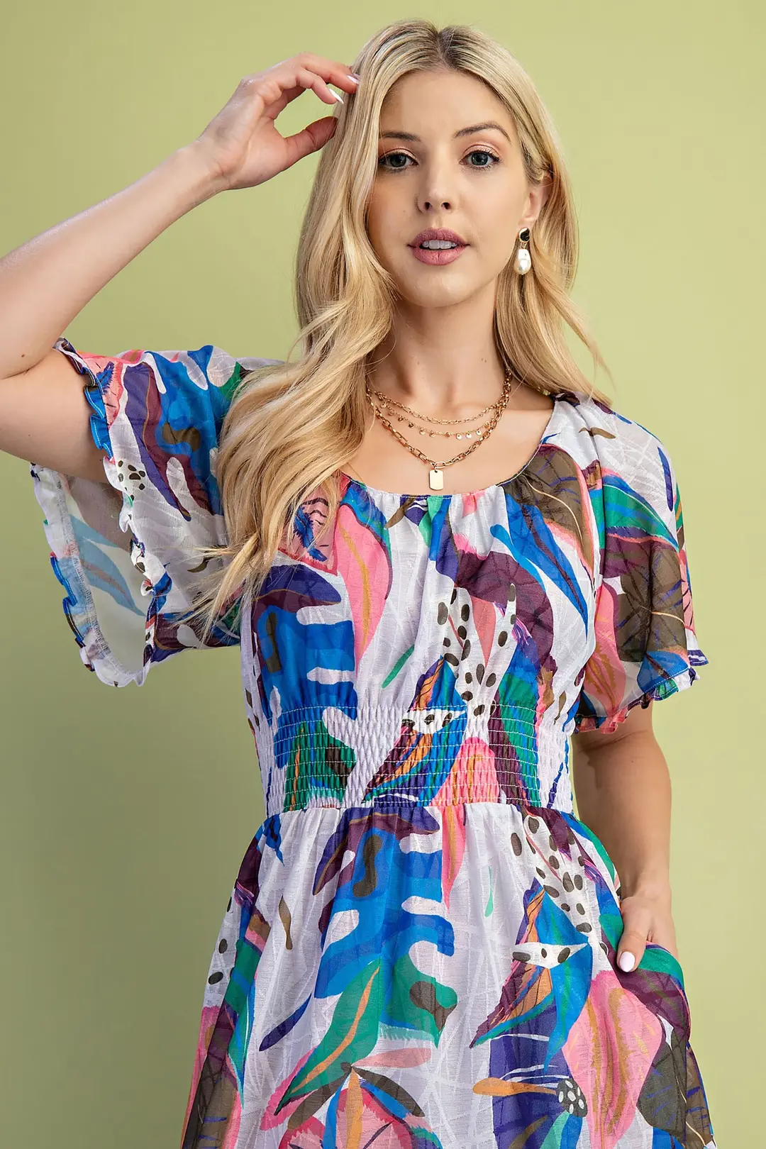 Tropics Vacay Midi Dress