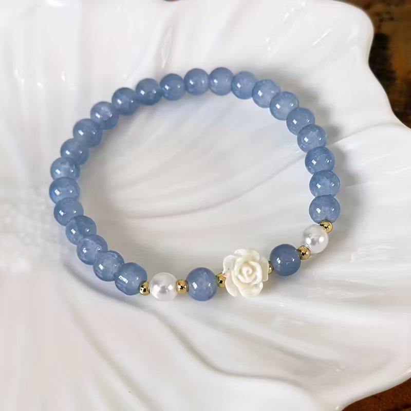 Floral Beaded Bracelet