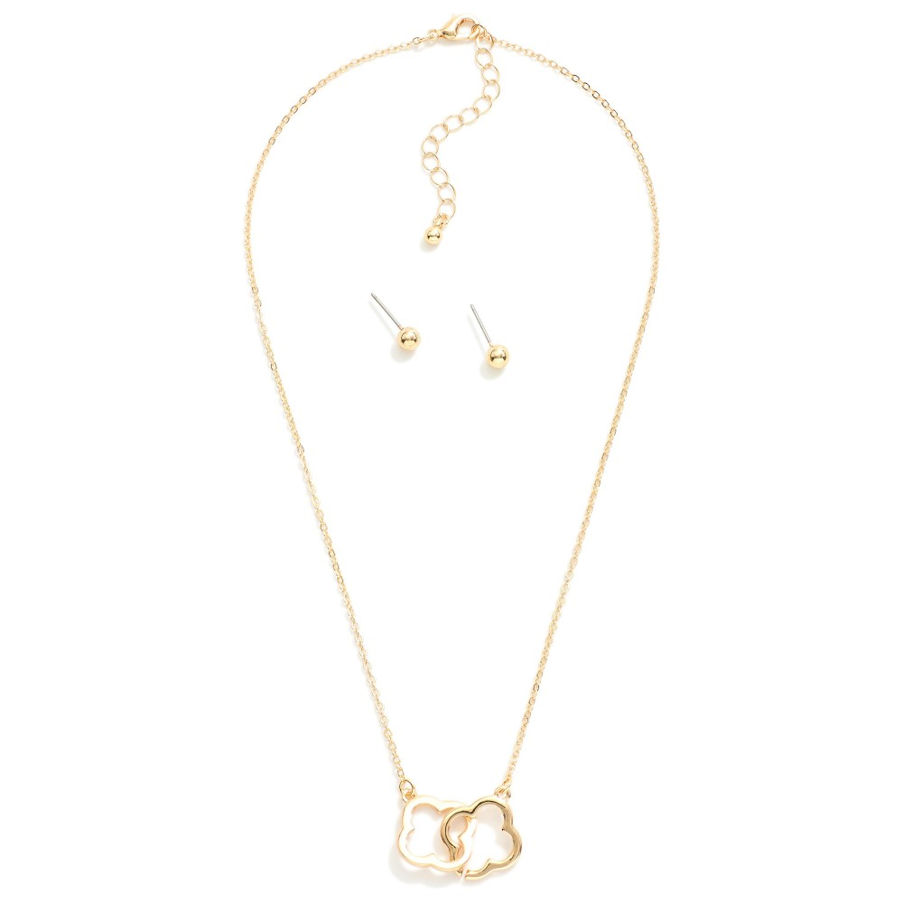 Interlinked Clover Necklace