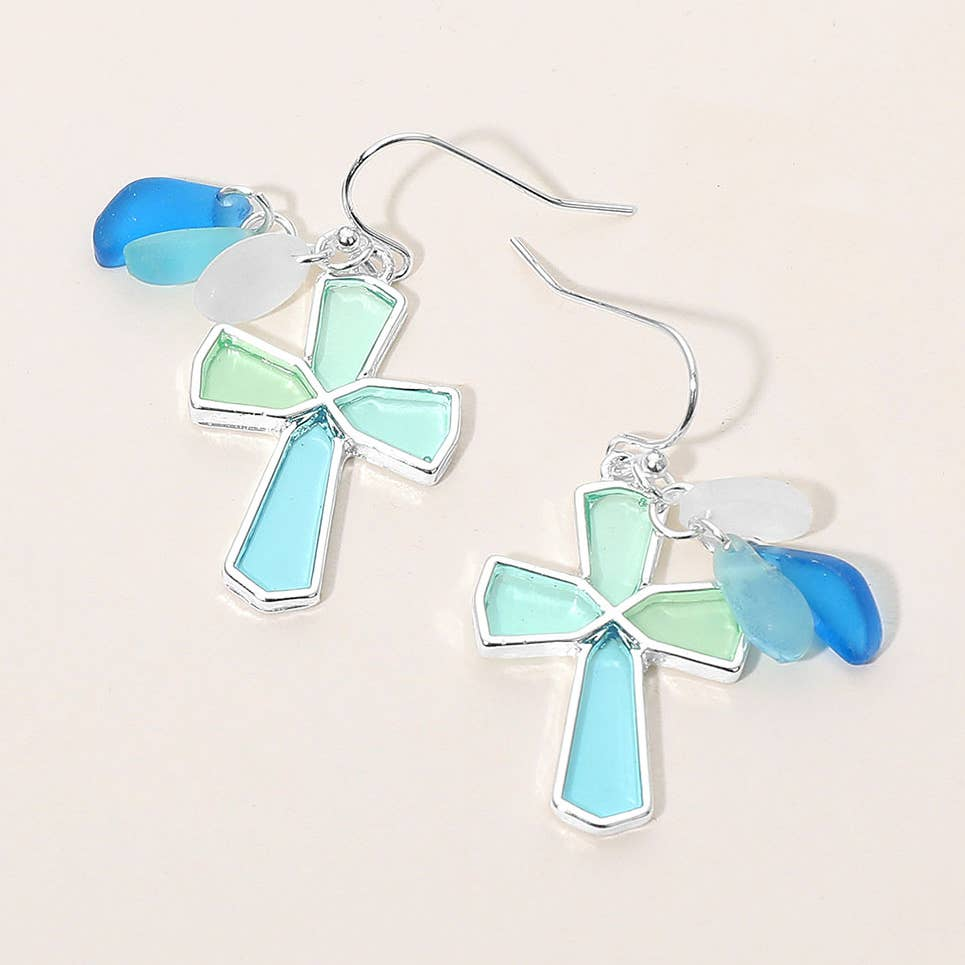 Sea Glass Cross
