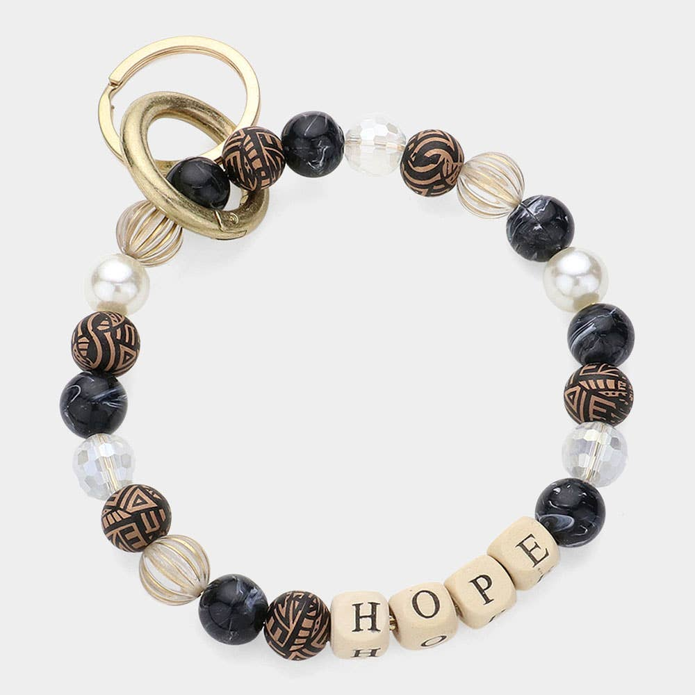 Hope Beaded Keychain