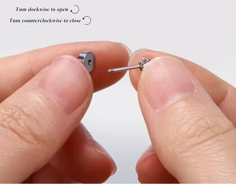 Stainless Steel Flat Back Rhinestone Studs