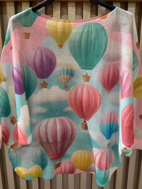 Hot Air Balloon Knit Sweater