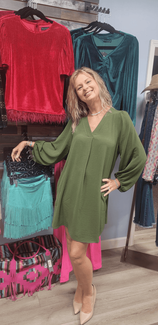 Olive You So Much Dress - Lady Dorothy Boutique