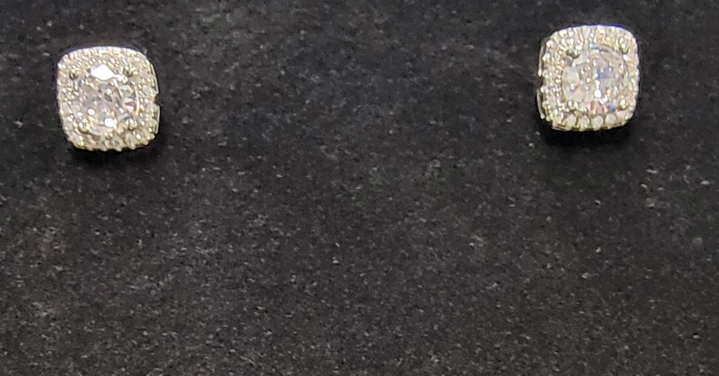 Sterling Silver CZ Stud