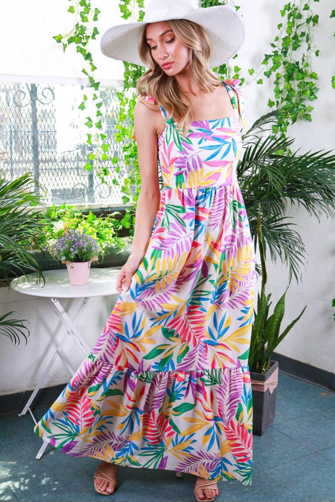 Tropical getaway dress