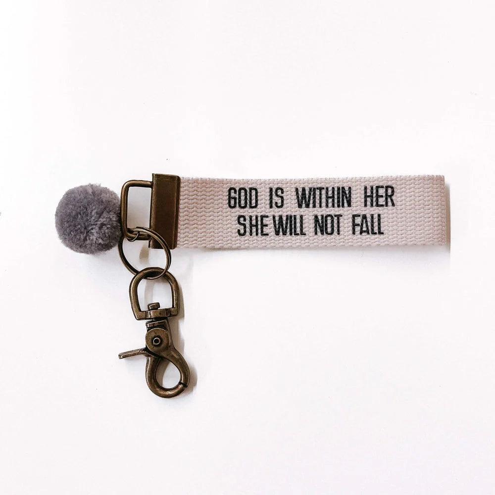 Words To Live By Canvas Keychain - Lady Dorothy Boutique