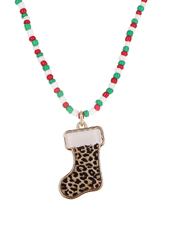 Beaded Christmas Necklace
