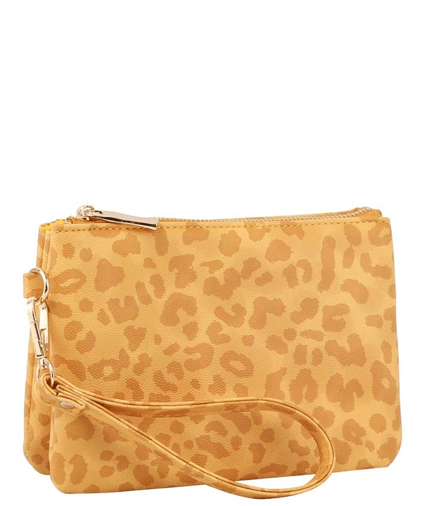 Animal Print Clutch Crossbody - Lady Dorothy Boutique