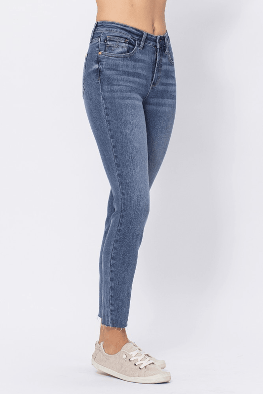Embroidered Pocket Relaxed Skinny - Lady Dorothy Boutique