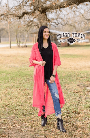 Kimono Cardigan Duster - Lady Dorothy Boutique