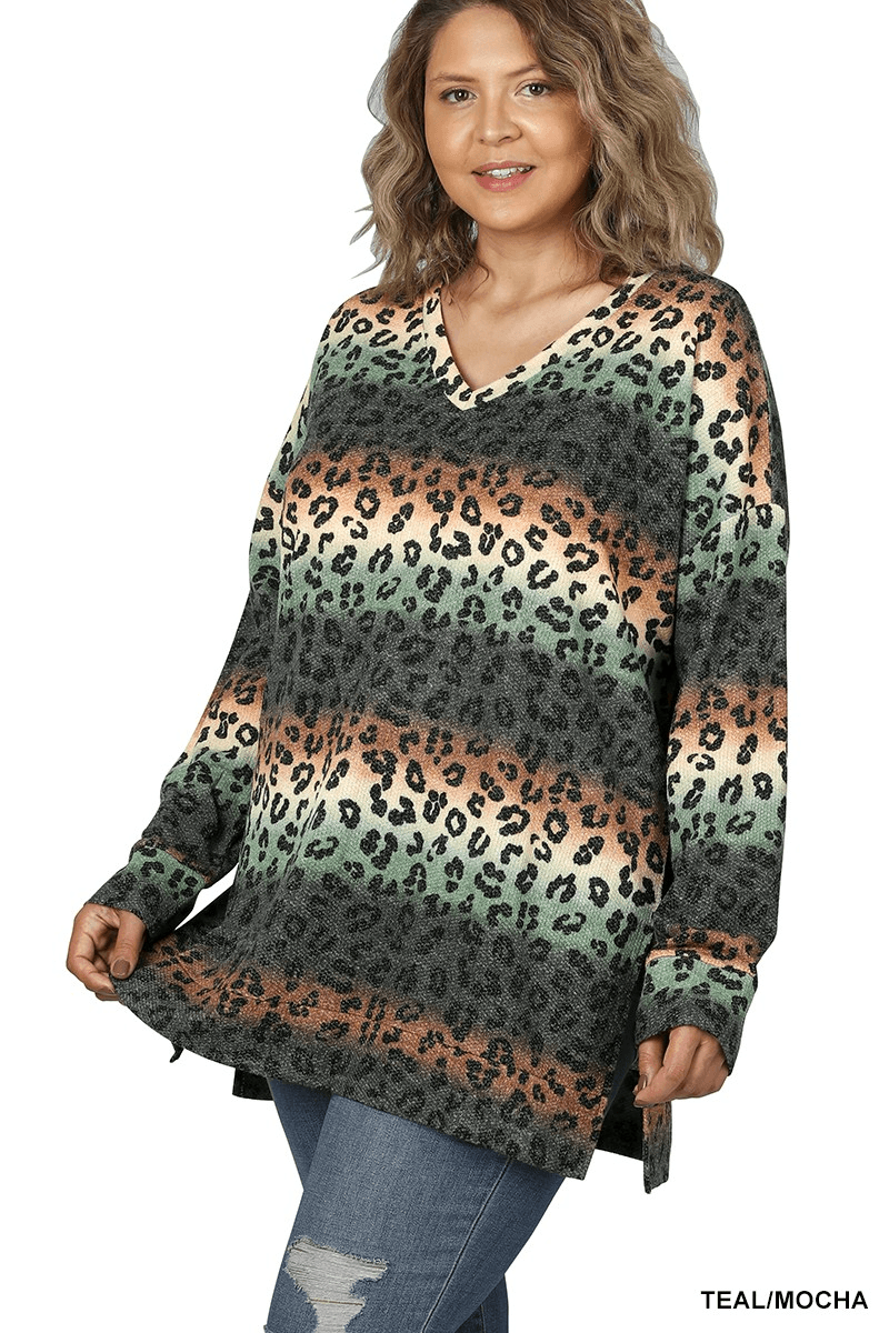 Leopard Sunset Top - Lady Dorothy Boutique